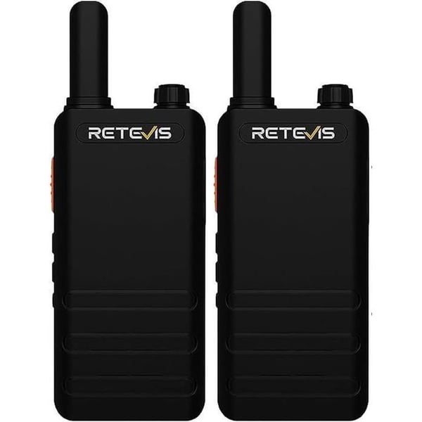 Retevis RT622P 1620mAh Talkie Walkie Uppladdningsbar, USB-C, PMR446, VOX Fria Händer, Ultra-Tunn Professionell Bärbar Detalj (2 St)