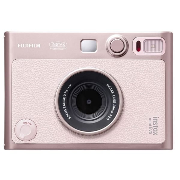 Sofotokamera - FUJIFILM - INSTAX mini EVO - Rosa - 10 optiska lägen - Bluetooth
