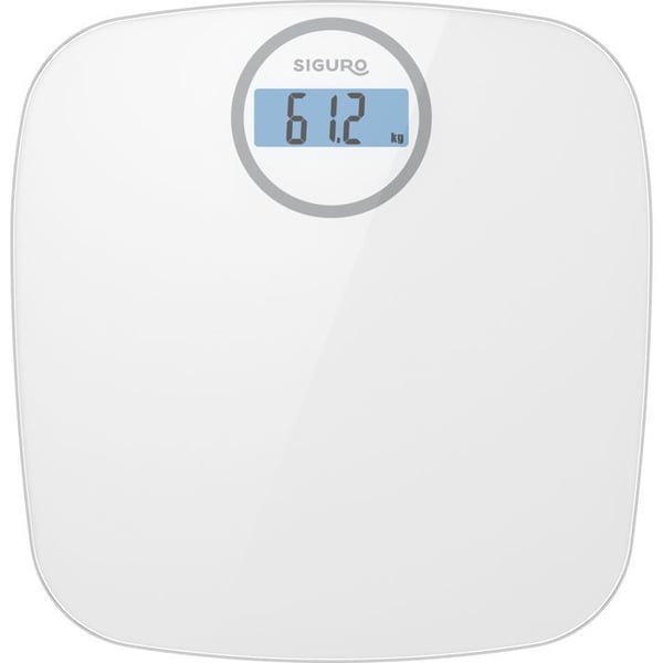 Vågavbalance - SIGURO - SC210W - Kapacitet 180kg - Bakgrundsbelyst LCD-skärm - 4 sensorer