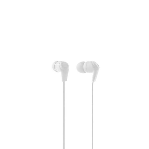LINK Öronproppar LK11B med Stereo Mikrofon Vit 3.5 mm Kontakt för Chatt och Telefon.