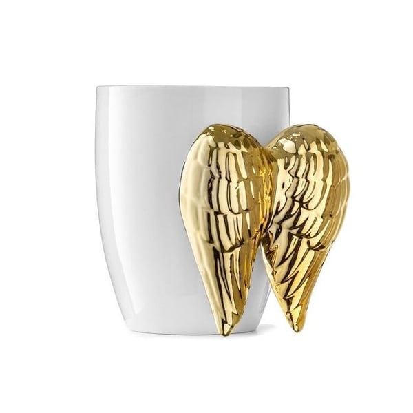 Mugg med gyllene änglavingars handtag Originalmugg