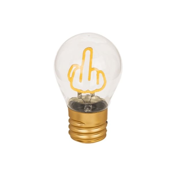 LED ampull fingertop FUCK uppladdningsbart batteri och strömbrytare On OFF
