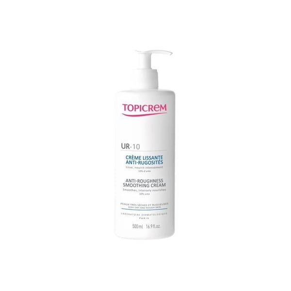 Crème Lissante Anti-Rugosités - TOPICREM - UR 10 - 10% Urea - 500ml - Mycket torra hud.