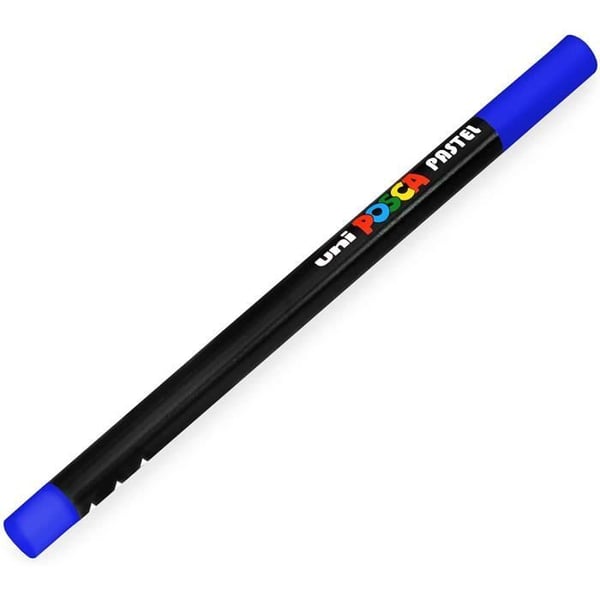 Pastellpenna - POSCA - KPA100 B - Blå färg - Mixad - Idealisk för skisser och illustrationer