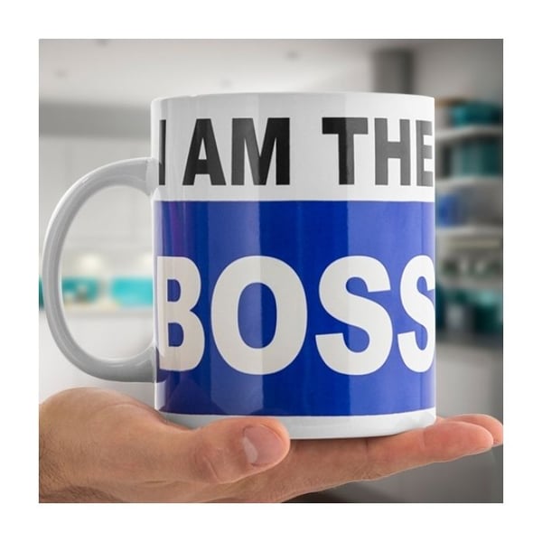 Tasse XXL - Jag är kungen - Jättemugg - Keramik - 750 ml - Vit