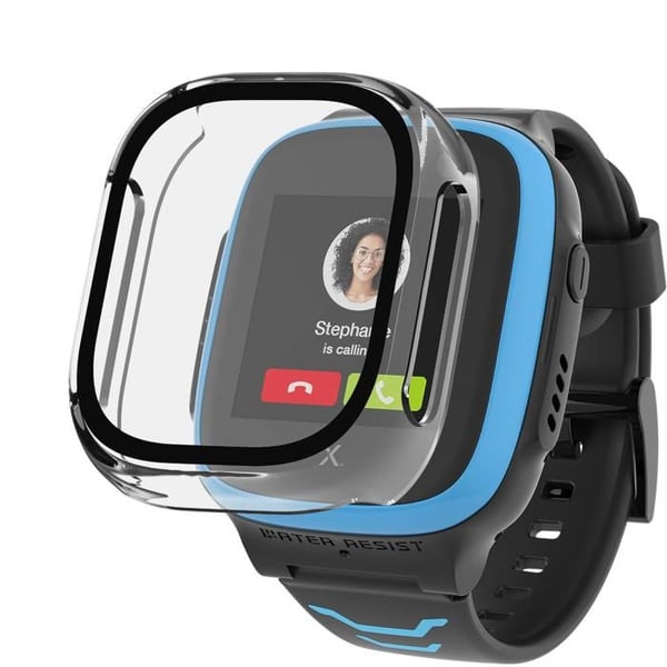 Xplora X5 Play-kompatibelt fodral - Hårt skyddande fodral Transparent härdat glasskärm Phonillico