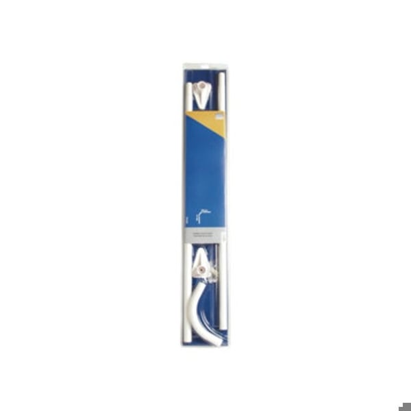 Gardinstång vid armbåge - ELECTRO DH - 92.070/C/B - Vit Aluminium - Inomhus