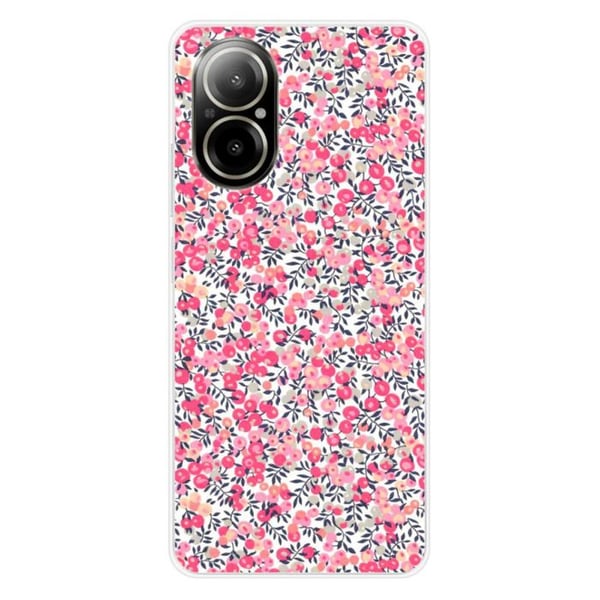 1001Coques - Silikonfodral kompatibelt med Realme C67 4G - Liberty Wiltshire Rose-mönster - Originaldesign tryckt i Frankrike