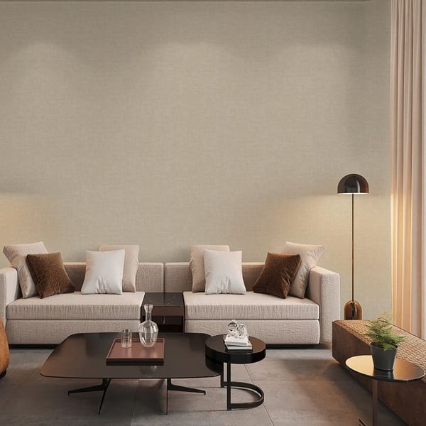 enfärgat tapet M1-No.11011 non-woven beige taupe Tadessi 10,05 m x 0,53 m