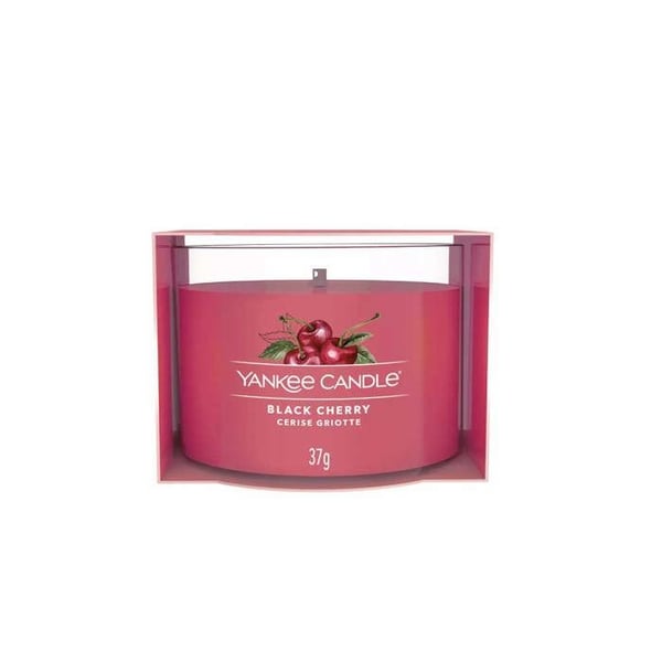 YANKEE CANDLE VOTIV LJUS I GLAS BLACK CHERRY DOFTANDE LJUS FÖR HEMMET INREDSNING