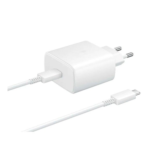 Samsung EP-TA845 USB-C 45 W laddare med vit USB-C-kabel (bulk)