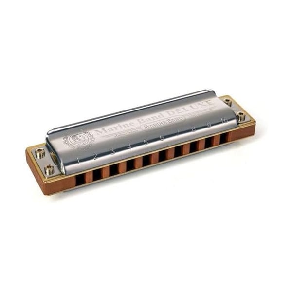 Munstycke - HOHNER - Marine Band Deluxe - Päronträ - Messing - Avancerad