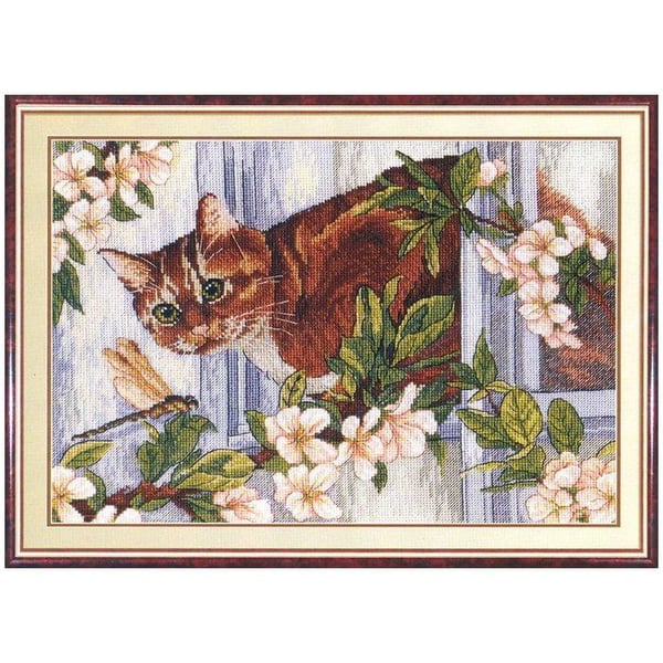 Kit för broderi med korsstygn MP Studia - Slumptillfälle 28x20 cm