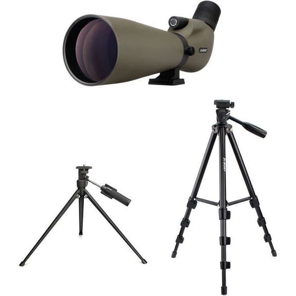 Svbony SV401 20-60x80 kikarsikte med dubbelt stativ, FMC optiskt vattentätt lutat, för fågelskådning, bågskytte