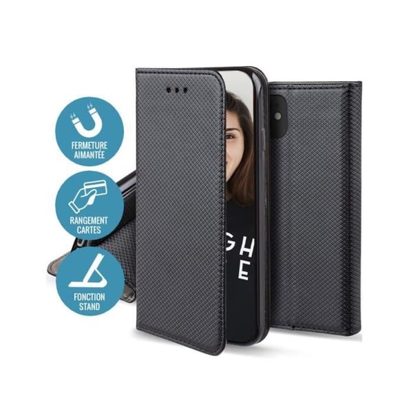 Plånboksfodral - SAMSUNG - Galaxy A12 - Stötabsorberande skydd - PU-läder - Videostöd
