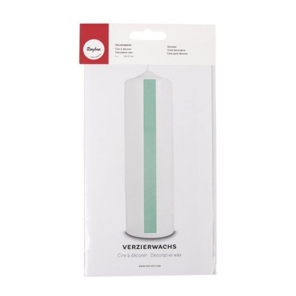 Dekorativ vax, jade, 20x10cm, 2 st