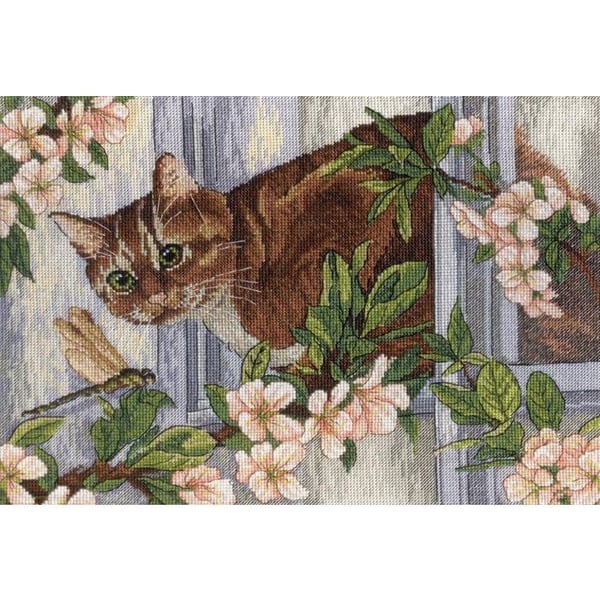Kit för broderi med korsstygn MP Studia - Slumptillfälle 28x20 cm
