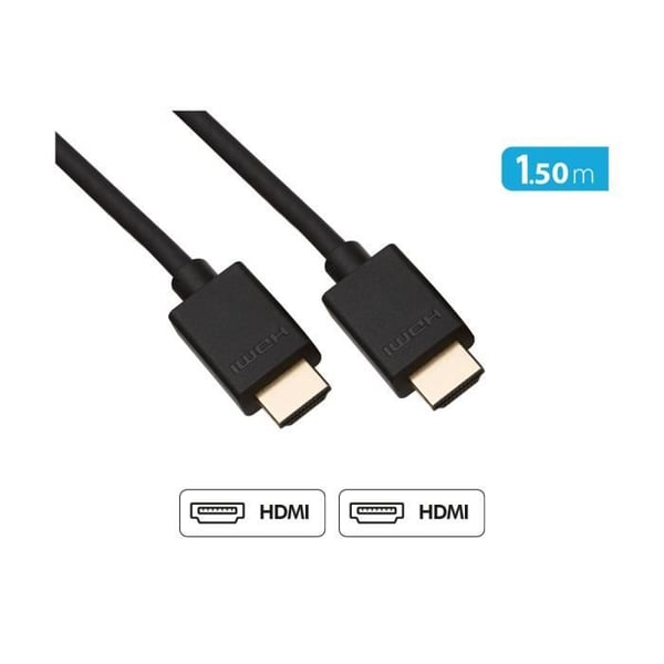 HDMI-kabel - FORCE POWER - 19 stift - 4K - Trippel skärmning - 1,5m