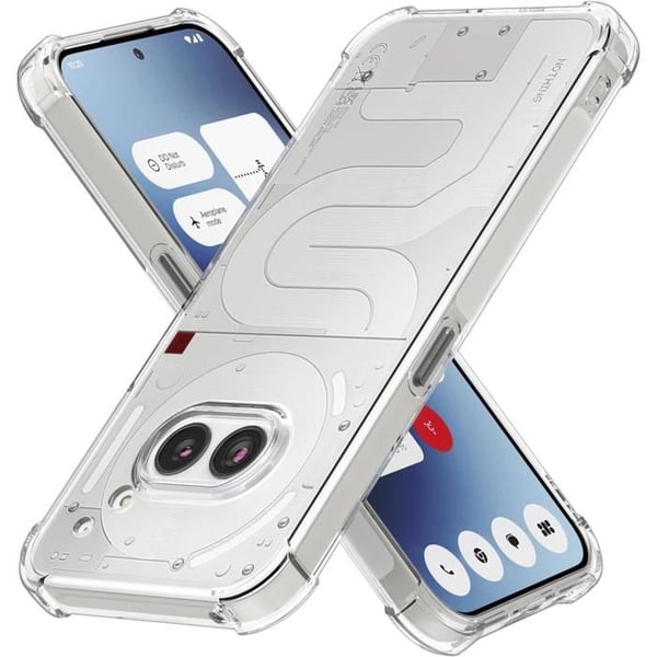 Fodral - Phonillico® - Nothing Phone 2a - Stötsäker - Mjuk TPU - Transparent Fodral - Phonillico® - Nothing Phone 2a - Stötsäker - Mjuk TPU - Transparent