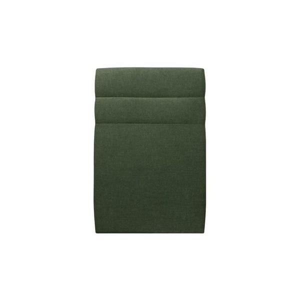 Sänggavel Linjer Tyg Grön L 90 cm - Ep 10 cm stoppad - Design sänggavel i massivt trä