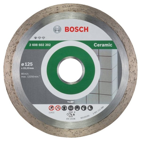 Diamantskæreskive BOSCH Standard Special Keramik 125X22.23 MM - 2608602202