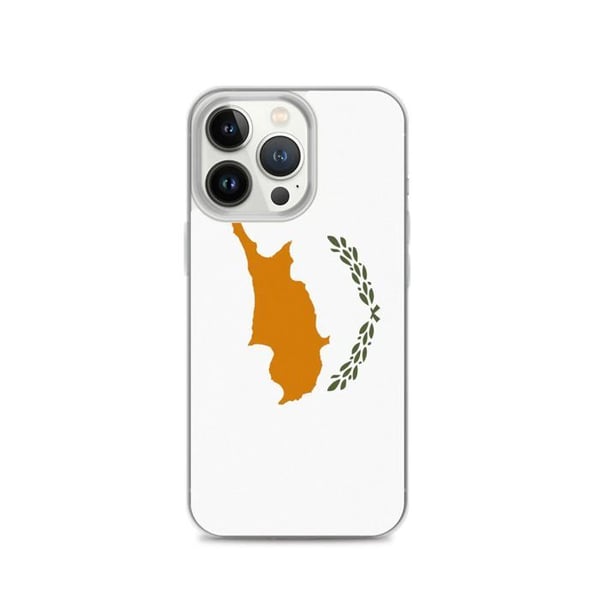 Telefonfodral – Cyperns flagga – Kompatibel med iPhone 13 Pro – Mjuk fodral – Stöttålig och chockresistent - Silikon - Pixelforma