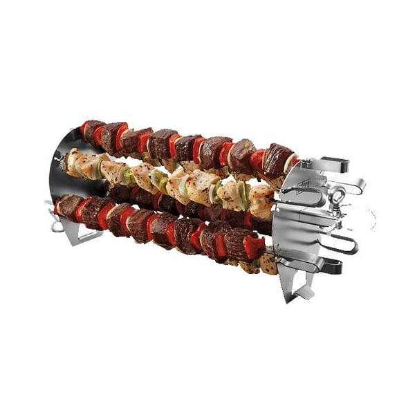 Set av spett - WEBER - Tillverkad - Rostfritt stål - L 43,69 x P 15,24 x H 7,11cm - Jämn tillagning