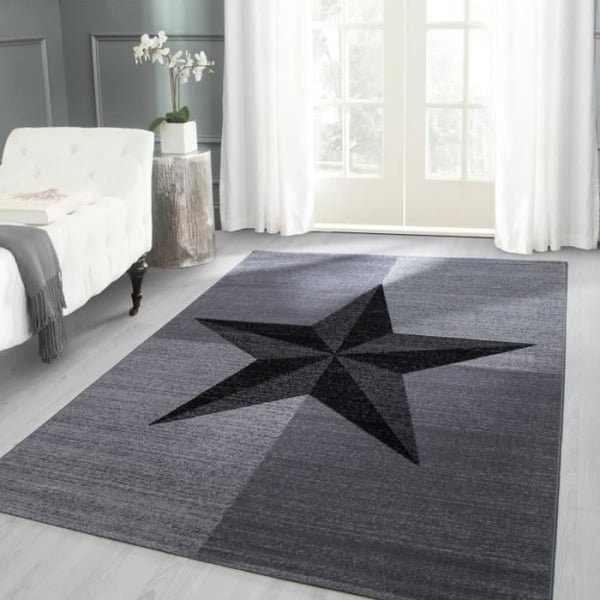 Matta - AYYILDIZ - Plus 8002 - Modern - 200x290 cm - Grå - 6 mm Matta - AYYILDIZ - Plus 8002 - Modern - 200x290 cm - Grå - 6 mm