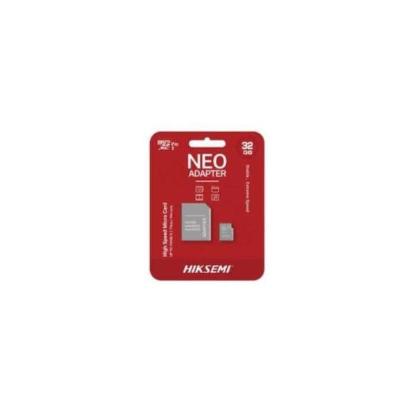 HIKSEMI M-SD 32G MICRO SDHC MINNESKORT - C1-SERIEN MED ADAPTER 92MB/s 15MB/s Klass 10