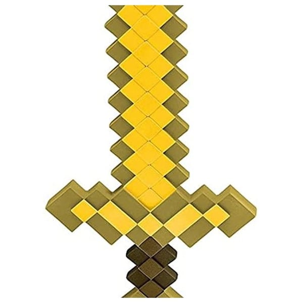 Minecraft plastsvärd - JAKKS PACIFIC - Replika av guldsvärdet - Licensierad Minecraft - Plast - 50 x 30 x 2 cm