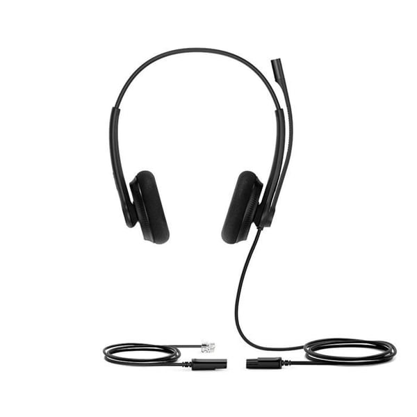 Headset - Yealink - YHS34 Lite - Trådbunden - QD zu RJ12 - Svart