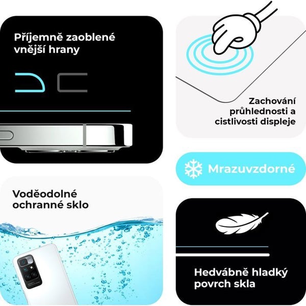 Skärmskydd - TEMPERAT - iPhone 13 - Härdat glas 0.3mm - Kameraskydd - Repbeständig