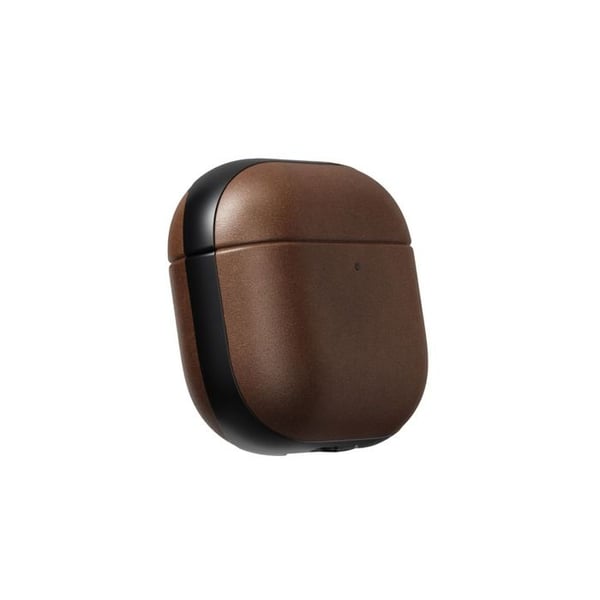 Læderetui - NOMAD - AirPods 4 - Brun - Horween Læder - Kompatibel med MagSafe