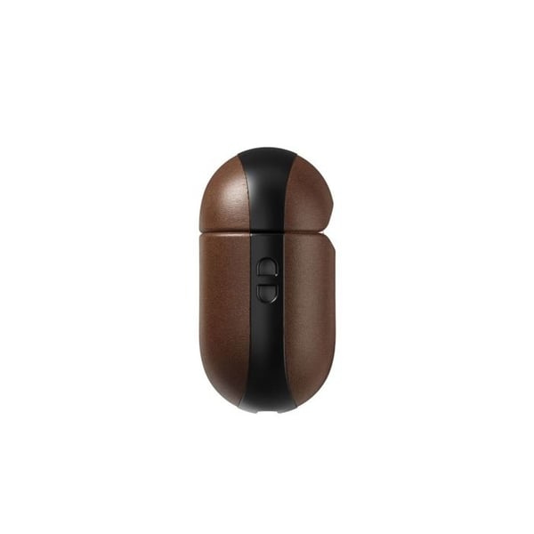 Læderetui - NOMAD - AirPods 4 - Brun - Horween Læder - Kompatibel med MagSafe