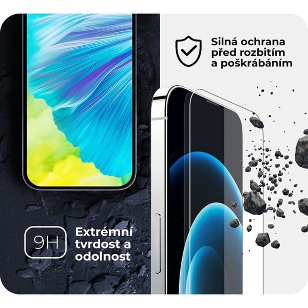 Skärmskydd - TEMPERAT - iPhone 13 - Härdat glas 0.3mm - Kameraskydd - Repbeständig