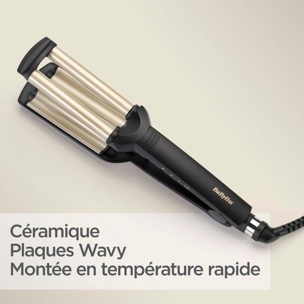 Styler vågig - BABYLISS - C260E - Nano titan keramik - Vågigt effekt - 3 temperaturer