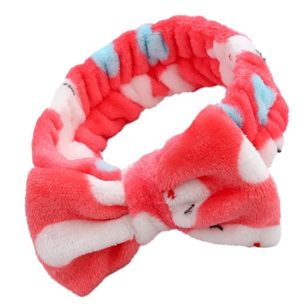 Bandeau Spa - AVIZAR - Motiv Kanin - Polar Röd - Halkfri - Tvättbar