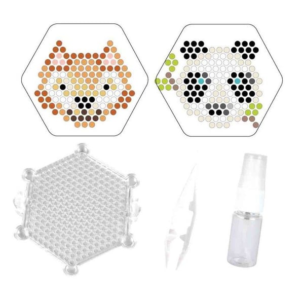 MégaCréa DIY - Vattenpärlor Räv och panda Barnen älskar det!