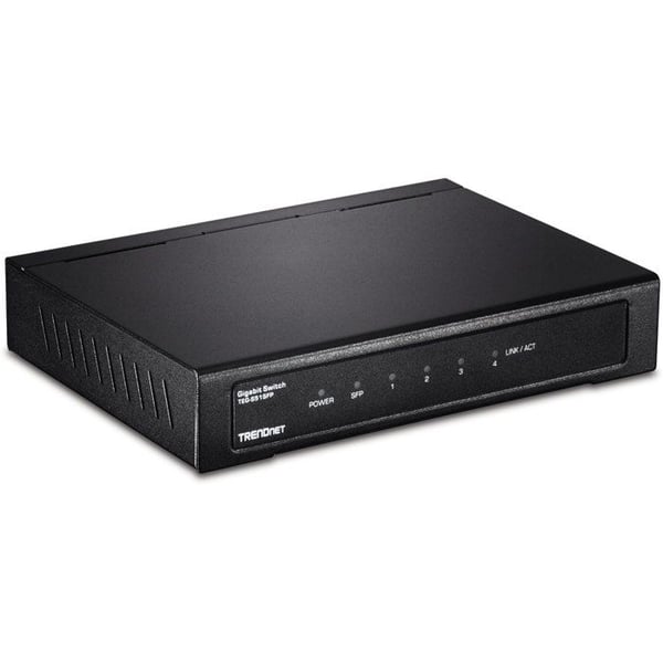 TRENDNET TEG-S51SFP 4-portars Ethernet-switch - 2 lager stöds - Modulär - Fiberoptisk - Twisted Pair