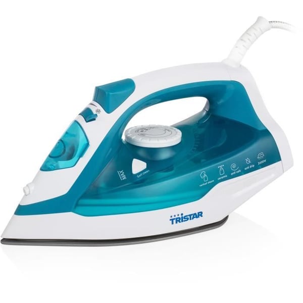 TRISTAR ST-8320 Strygejern med kontinuerlig damp 2600W Keramisk sål-Justerbar damp-25 g/min. TRISTAR ST-8320 Strygejern med kontinuerlig damp 2600W Keramisk sål-Justerbar damp-25 g/min.