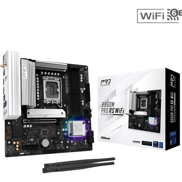ASRock B860M Pro Race Sport WiFi Micro ATX bundkort
