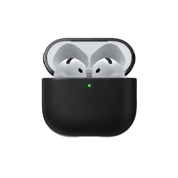 Läderfodral - NOMAD - AirPods 4 - Svart - Horween - Exakt Skydd