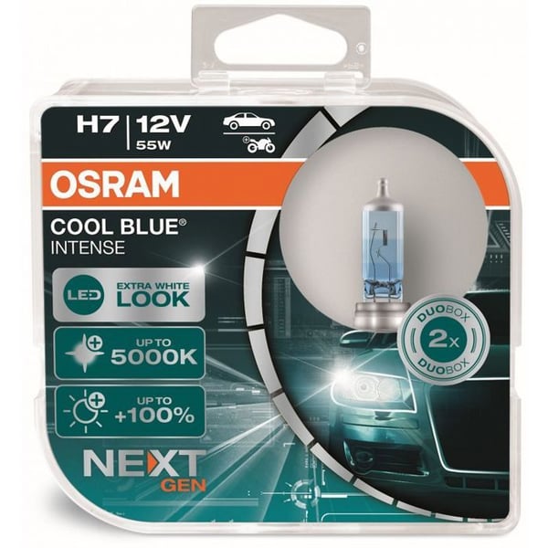 OSRAM Halogen billampor COOL BLUE® INTENSE H7 12V 55W