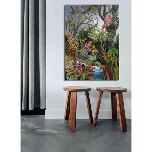 Tavla, Canvastavla - Ödla vid floden - 50x70cm