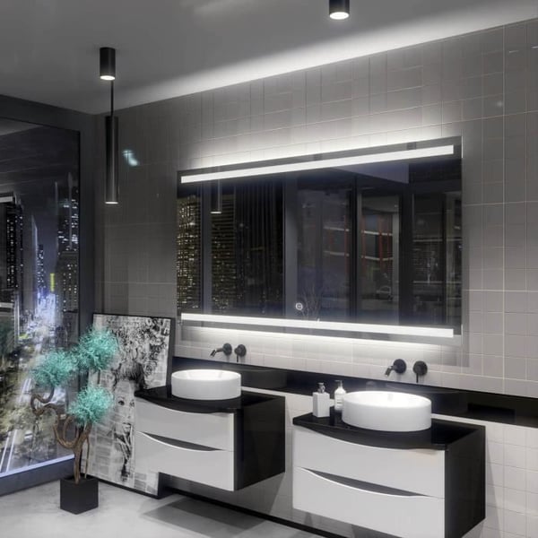 Alasta, LED-spegel med Touch Switch, Denver 160x100 cm