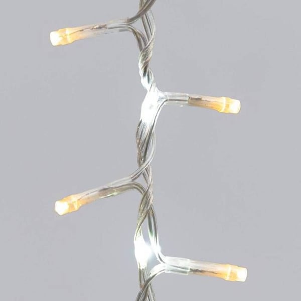 Valoisa verho lumisateen efekti 24 tippumaa 460xH80cm 1152 LED lämmin ja kylmä valo 8 tilaa ajastimella IP44