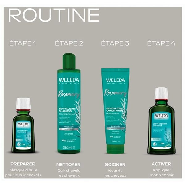 Weleda Revitaliserende Shampoo med Rosmarin - 250 ml