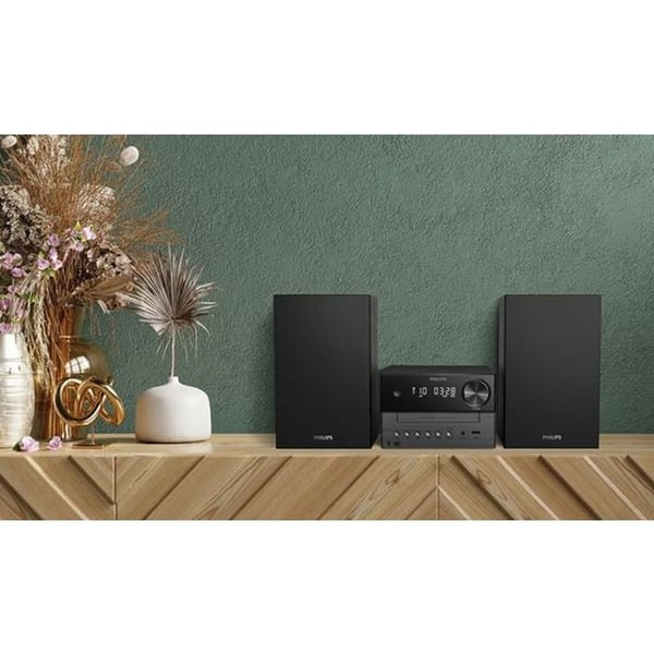 Philips HiFi-anlæg Bass Reflex Serie 3000 TAM3505M2 Bluetooth DAB+/FM 20 W Sort