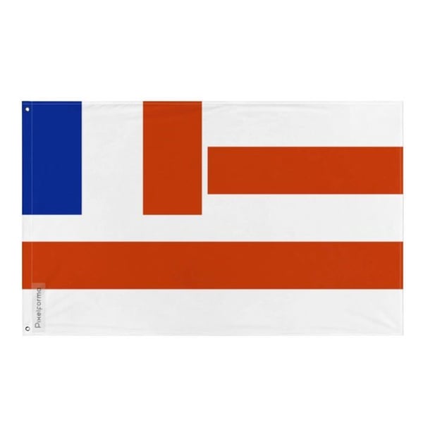 Flagga för det franska protektoratet Raiatea – 160 x 240 cm – Polyester – Järnöglor – Motståndskraftig