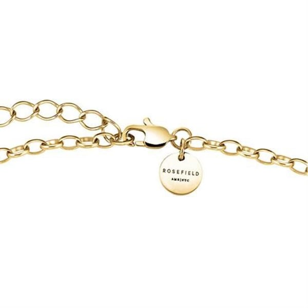 Halsband - ROSEFIELD - JNBSG-J898 - Guldpläterad - Kubisk zirkon - 41,5 cm + 4 cm förlängning